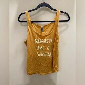 Margarita Lime & Sunshine Women's Mustard Tank Top
